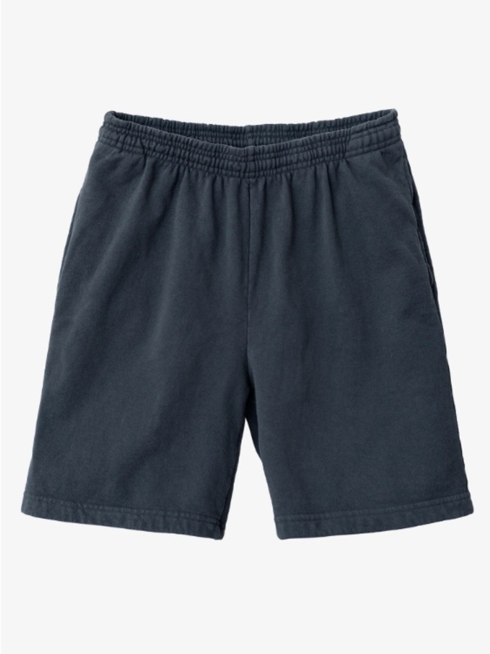 Los Angeles Apparel Heavy Fleece Dolphin Blue Elastic Waist  Sweat Shorts